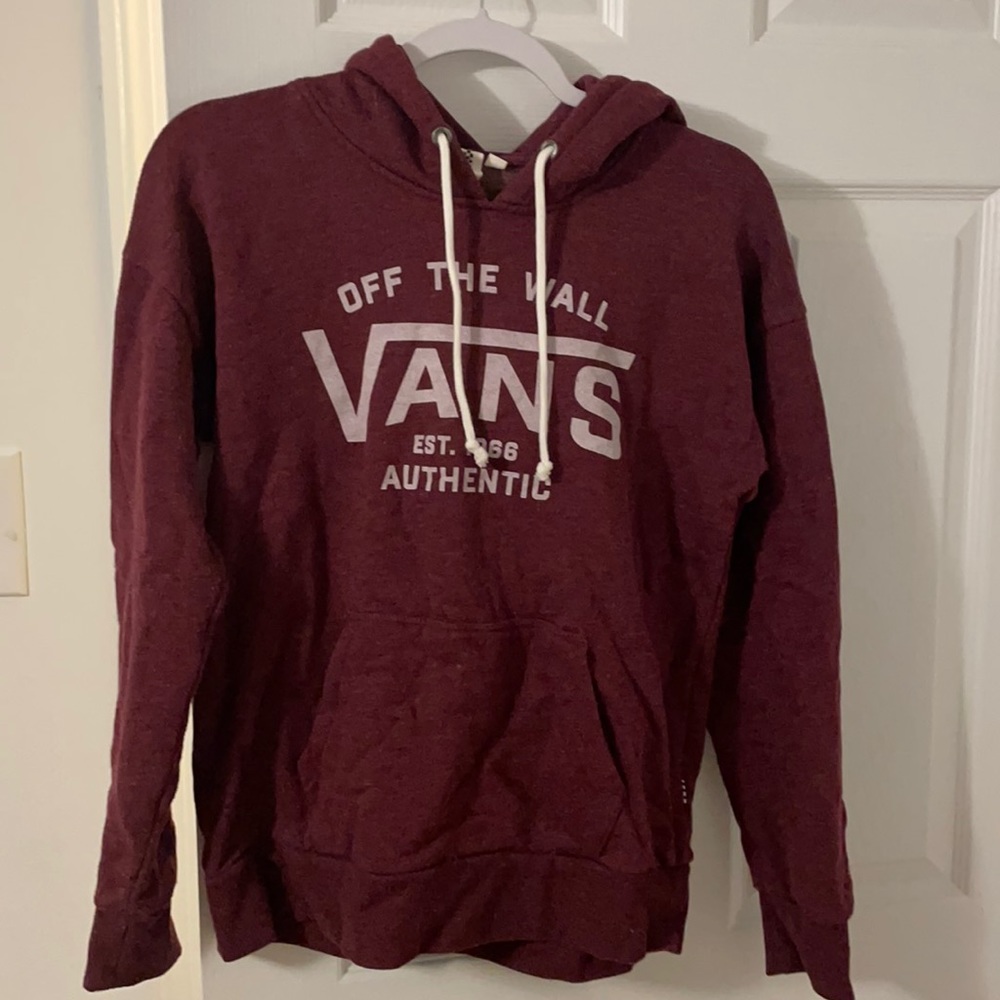 Maroon Vans Sweatshirt